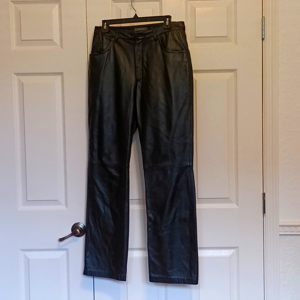 Copper Key Black Leather size 11 pants